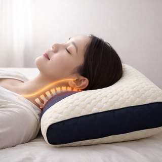 인체공학 목받침 편안한 꿀잠 경추베개 수면베개, 화이트, 1개
