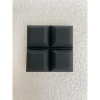 【大林電子】橡膠腳墊 方格形黑膠墊 3M背膠多入裝, 1個, CASGRF3004A