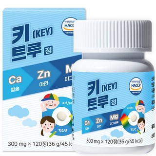 키트루정 칼슘 아연 마그네슘 300mg, 1박스, 120정