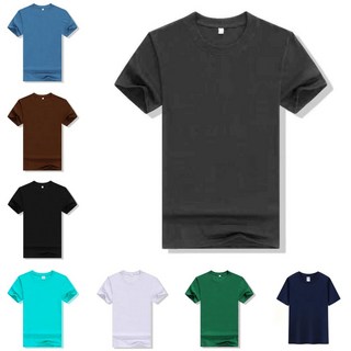夏季薄款素色短袖T恤，8色可選，美版圓領休閒男女素T【M-3XL】