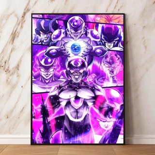 드래곤볼 피규어 캔버스 월 아트 드래곤 볼 장식 그림 손오공 현대 거실 액션 피규어 만화 그림 생일 선물, 4, A3 30x42cm Unframed, 1개