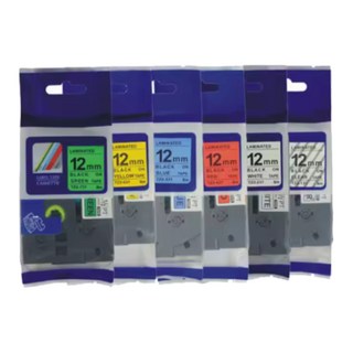 브라더 라벨테이프 12mm 호환 6mm 9mm 18mm 24mm PT-P300BT P710BT D600 D610BT D200 D200LB P710B, 녹색배경 검정글씨_721