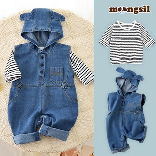 몽실이 귀달이 데님점프수트 세트 2pcs 아동 봄 외출복
