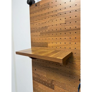 寵傢好 洞洞板層板30cm - 台灣製牆面收納層板, 1個, 集成木, 拚木色