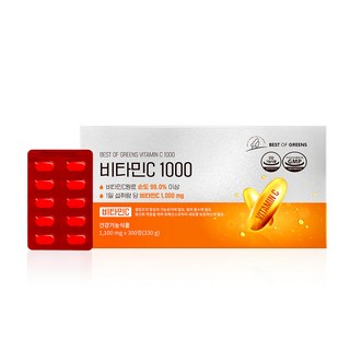 베스트오브그린 고함량 비타민C 1000mg, 1박스, 300정