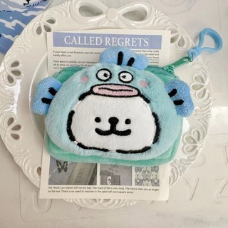 零錢包 可愛毛絨線條小狗變裝小丑魚吉伊零錢耳機口紅卡包包掛件鑰匙扣