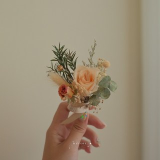 DAY OFF 結婚 伴娘 畢業胸花 婚禮胸花乾燥花胸花, 永生玫瑰胸花(3)