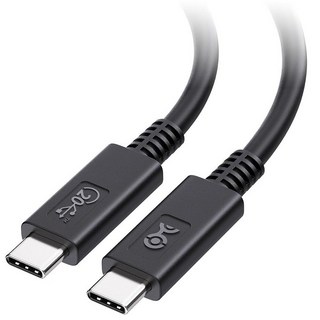 [USB-IF 인증] Cable Matters USB 3.1 Type-C (10 Gbps) Gen 2 케이블 4K 비디오 및 최대 60W 전력 공급, 6 Feet, Black