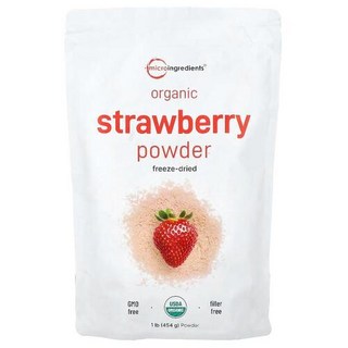 Micro Ingredients 유기농 딸기 분말 454g(1lb) Ingredients (마이크로 인그리디언츠), Micro Ingredients, 유기농 딸기 분말,, 1개