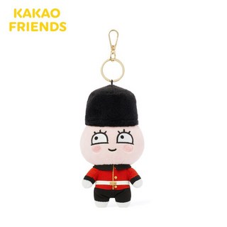 KAKAO FRIENDS London Edition 毛絨鑰匙圈 萊恩 桃子 Con, 1個