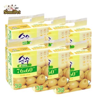 레몬향 논슬립 강아지 위생패드 6개 배변패드 소변