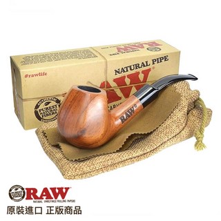 RAW 西班牙原裝 Natural Pipe 手工木製菸斗 活性碳濾嘴 actiTube, 1個