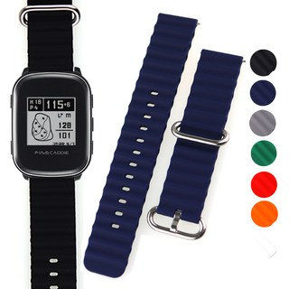 파인캐디 골프거리측정기 스트랩 우레탄 오션무늬 호환밴드, 07 DMZ07WH22 화이트