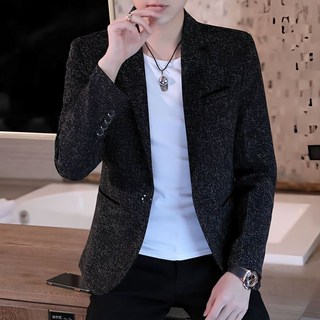 好評優選【新品上新】西裝外套痞帥小西服時尚男裝潮流西裝修身西裝純色正裝百搭小西服職業工作裝休閒外套高品質西裝紳士西服