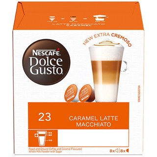 雀巢 焦糖瑪奇朵膠囊咖啡 Dolce Gusto 焦糖風味 膠囊咖啡, 223g, 16個裝, 3個