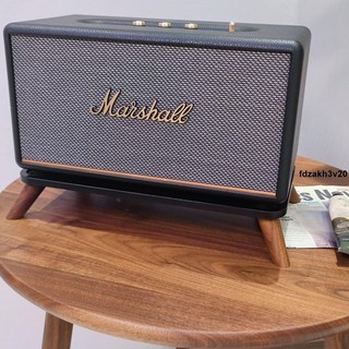 桌面支架 馬歇爾音箱支架acton/stanmore/woburn專用實木音響支架, 黑胡桃木腿（不含音響）,適用于acton（不含音響）, 1個