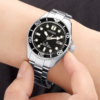 시티즌 태양충전 에코드라이브 프로마스터 마린 아쿠아 블랙 남자 메탈 다이버 시계