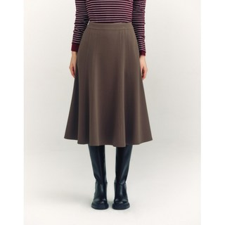 [헤지스 여성] [24FW] HSSK4D804K2 가격인하카키 저지 밴딩 플레어 스커트 2507294