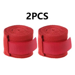 2PCS 1.5/2/3/5M 코튼 복싱 붕대 스포츠 스트랩 산다 MMA 핸드 장갑 보호대 벨트 랩, 04 QJBD-Red