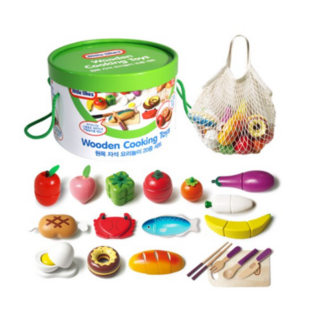 리틀타익스 원목 자석 요리놀이 20종 세트, MIX (혼합), 4세트