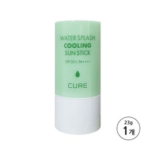 김정문알로에 큐어 워터 스플래쉬 쿨링 선스틱 SPF50+ PA++++, 100ml, 23g, 1개