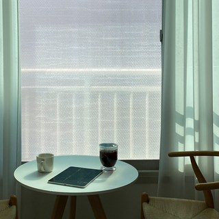 [딱포미] 물없이 붙이는 뽁뽁이 -더블- 무지 1m X 5m 겨울 단열뽁뽁이 단열창문뽁뽁이 결로방지 난방비절감 필수템, 1개