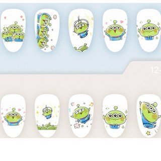 三眼怪 穿戴甲 (透白) XS/L 短方圓 參考指甲貼, 1個, S,三眼怪3