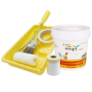 친환경 삼화페인트 곰팡이 결로방지 수성 페인트 벽지 벽면 베란다 방수페인트 도구포함 2리터, 민트1, 1세트, 2L