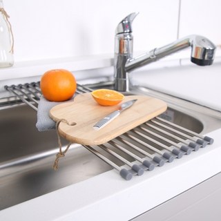 리빙해피 싱크롤 선반 10롤, 그레이, 1개