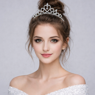 왕관 크리스탈 티아라 공주 머리띠