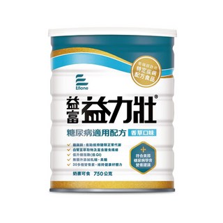 來而康 益富 益力壯 糖尿病配方 營養均衡配方奶粉(香草口味)(750g/罐), 6個, 750ml
