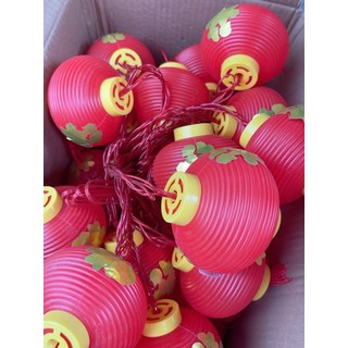 全新太陽能紅燈籠串36個燈籠配10米線福旺喜慶品牌帶遙控器可定時太陽能, 如圖