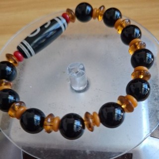 西藏財寶天珠手串*10，30m西藏手串，開運招財，手工天珠手链，男女款, 1個