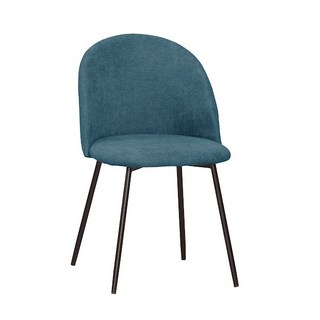 賀雅家居 珊卓餐椅 (五金腳) 灰色布 / 黃色布 高級棉麻布 休閒椅 質感北歐風 台灣製造 工廠直營 免組裝, 1個