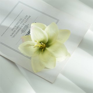 嗨購 L 8釐米仿真小百合 絹布假花 DIY手工髮飾 服裝配花裝飾, 10, 1個