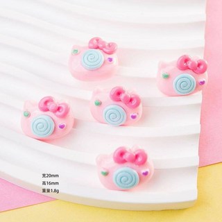 青採麥 台灣現貨 模擬電話 相機 奶油膠配件 鑰匙圈 髮夾飾 手機殼水杯貼 樹脂 DIY飾品配件, 1個