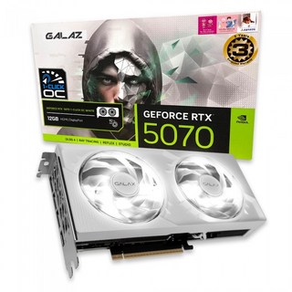 갤럭시 GALAZ 지포스 RTX 5070 WHITE OC D7 12GB 그래픽카드, 단일모델