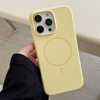 防摔適用果粉16pro液態硅膠手機殼細圈磁吸膚感iPhone17pro保護殼