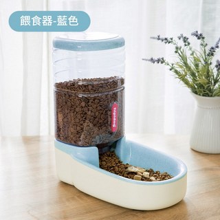 寵物自動餵食器飲水機，3.8L大容量，狗狗貓咪自動餵水器，台灣快速出貨, 1個, 藍色飲水器