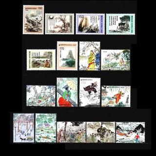 우표/ 문학시리즈 기념우표 / (1-6집)17종 / 1995~2000년, 문학 17종+스토크시트 정리, 1개