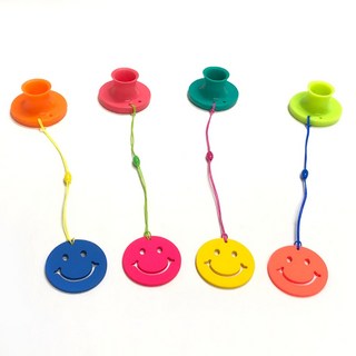 턴트 행복한 스마일 파크골프티 4종택1 티걸이포함 실리콘티 파크골프용품선물, 블루, 스마일-블루, 1개