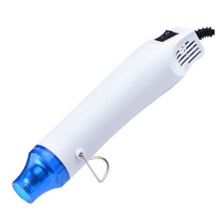 手持式熱風槍 - 輕巧便攜，快速加熱，多功能應用於DIY手工藝與電子維修, 時尚白, 1個