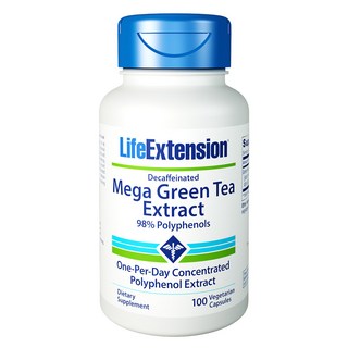 LIFE EXTENSION 超級綠茶萃取物素食膠囊, 100顆, 1罐