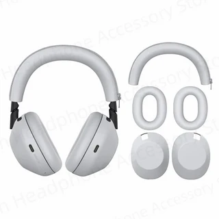 2025년형 소니 WH-1000XM6 케이스 커버 실리콘 이어 패드&헤드밴드 & 이어컵 보호 (소니 무선 헤드폰용), 01 for Sony WH 1000XM6, 02 3 Pcs-Gray