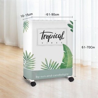 샤오미 전기 난로 커버 먼지 보호 히터 베이스보드 할로겐 기름 선풍기 보관, 북유럽 그린 리프 [대형 전기오일]