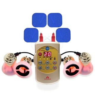 의료기기 히미나 개인용 저주파 자극기+패드세트 포함 (저주파/적외선/부항기능)_혈액순환개선 근육통완화, 히미나본품+패드세트