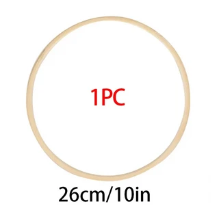 1/10pcs 나무 반지 꽃 서클 드림 캐처 Macrame 프레임 후프 Diy 화환 웨딩 파티 홈 장식, 01 26cm, 02 10pcs