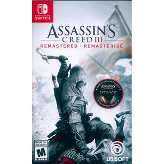 NS Switch 刺客教條 3 重製版 中文版 Assassin's Creed III【一起玩】 (現貨全新), 中文美版