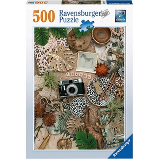 Ravensburger 維寶拼圖-平版畫拼貼(500P) 德國製 高品質拼圖 居家裝飾, 1個, Multicolor, 500