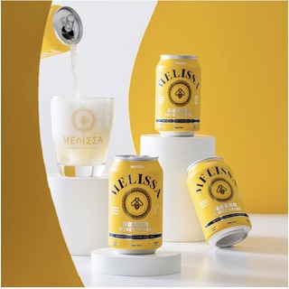 MELISSA 蜂蜜氣泡飲 清爽解渴 330mlx24入/箱, 1盒, 330ml